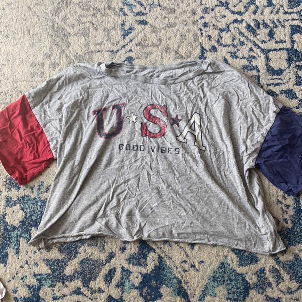 USA crop T-shirt